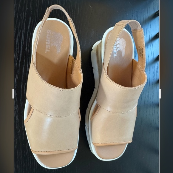 Sorel Women's Joanie III Slingback Sandals Honest Beige, White - Picture 8 of 16
